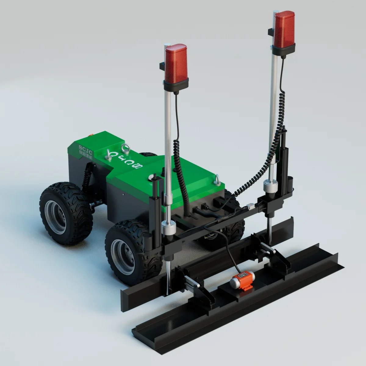 Vibratory Floor Paving Concrete Laser Screed Concrete Screed Automatic Floor Levelling Machine Leveling Paver details
