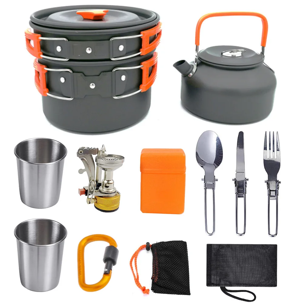 hiking cooking set