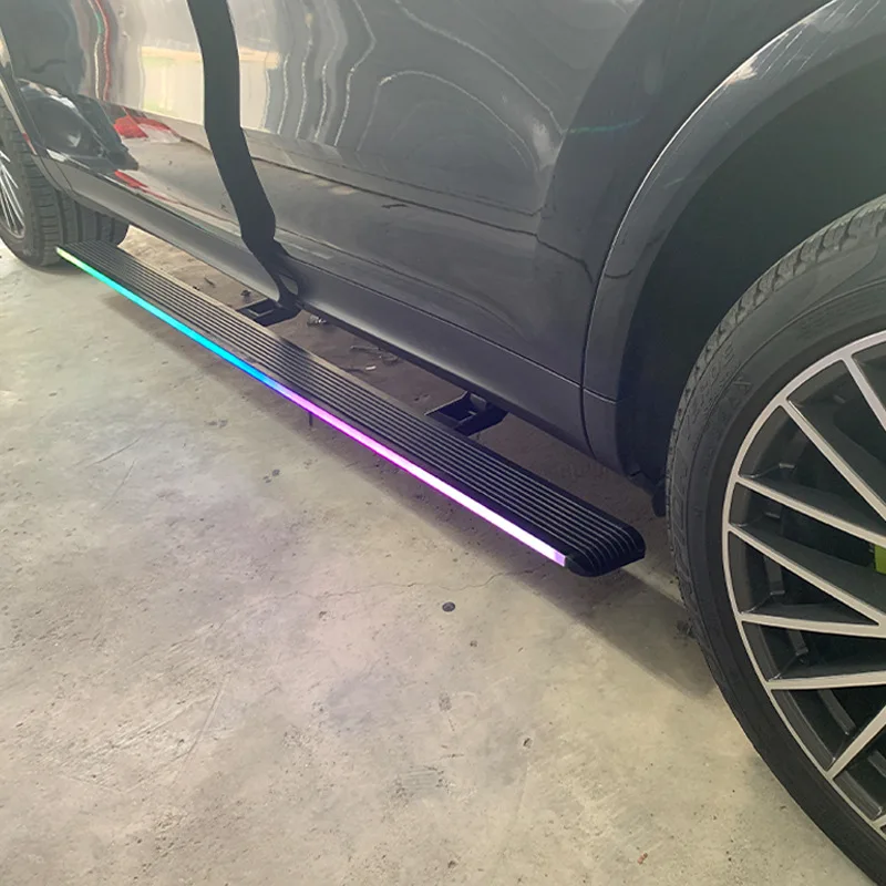 All Black Running Boards for 2018 Mercedes Banz Glc X Class Bmwx5 35i with m Emblem 2015 dodge Ram 1500