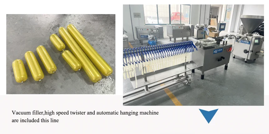 Sausage making machine automatic manufacturing plant hot dog making machine fully automated Russian sausage making machine