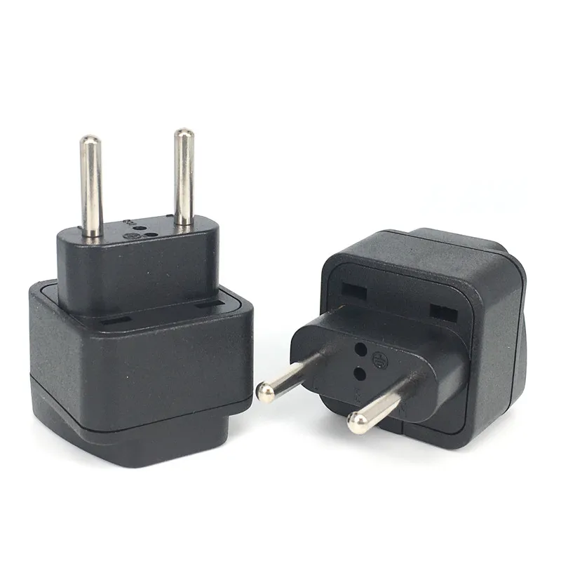 Adaptateur Prise Brésil Deux Pièces, Adaptateur De Voyage Europe