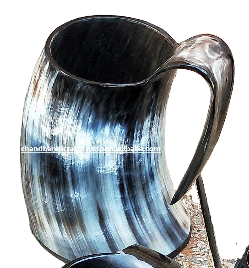 best quality viking drinking horn mug /drinking horn tankard