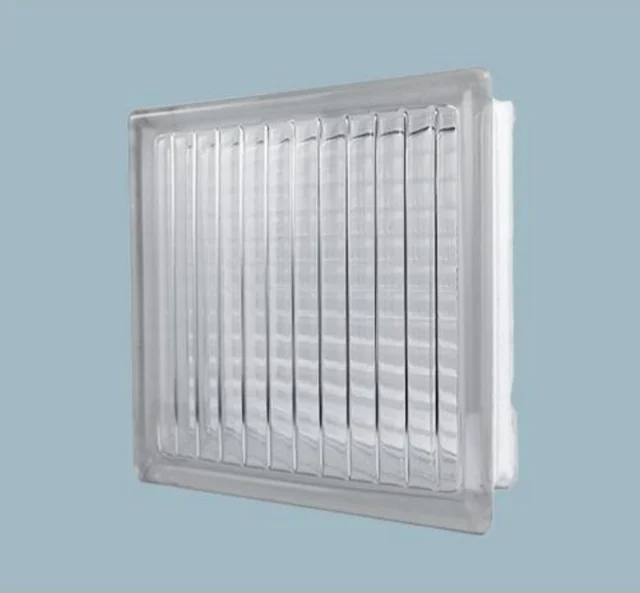 7.5 Inch Color Hollow Clear Crystal Glass Blocks Brick Water Textured Cloud Pattern Lighting Building Materials bathroom