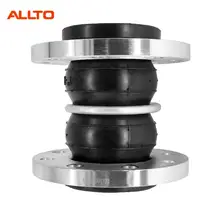 Smooth Surface Treatment Carbon Steel Flange Double Sphere Rubber Bellows Flexible Joint for Gas Oil Chemical Water Applications