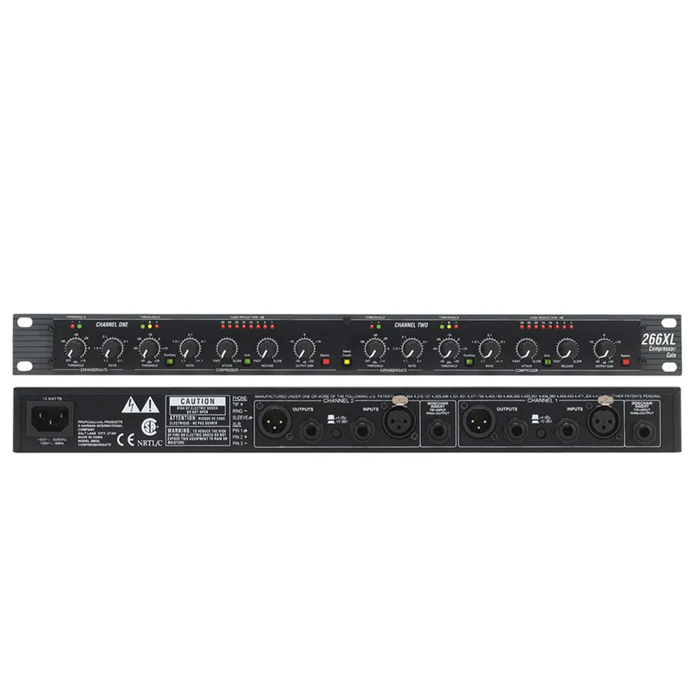 DBX 266XL Compressor/Gate de Dois Canais com Cancelador de