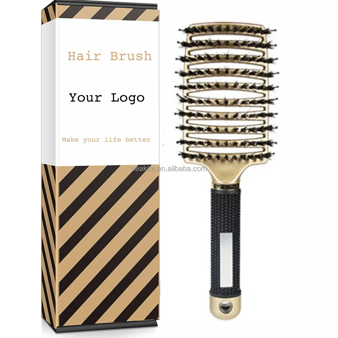 Professional Round Aluminum Cylinder Hair Brush For Women Salon Blowout