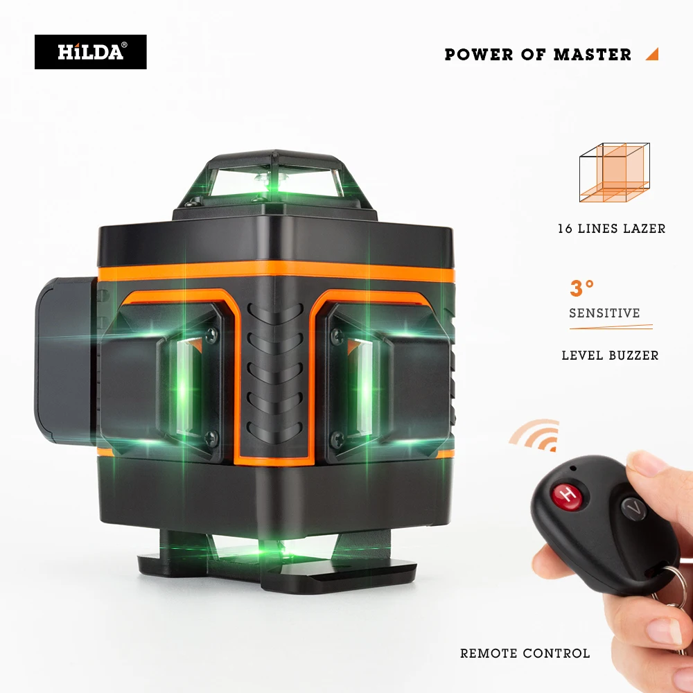 Hilda High Precision Automatic Leveling Cross Line Laser Leveling Unit  Laser Levels