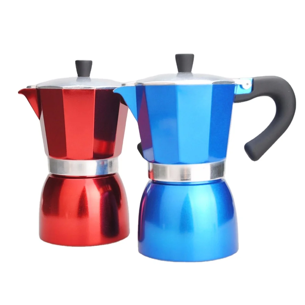 3/6 Cups Coffee Maker Aluminum Mocha Espresso Percolator Pot Coffee Maker  Moka Pot Stovetop Coffee Maker Coffeeware