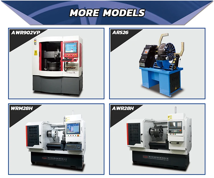 Crystal Awr901vp Diamond Cutting Vertical Wheel Repair Equipment For