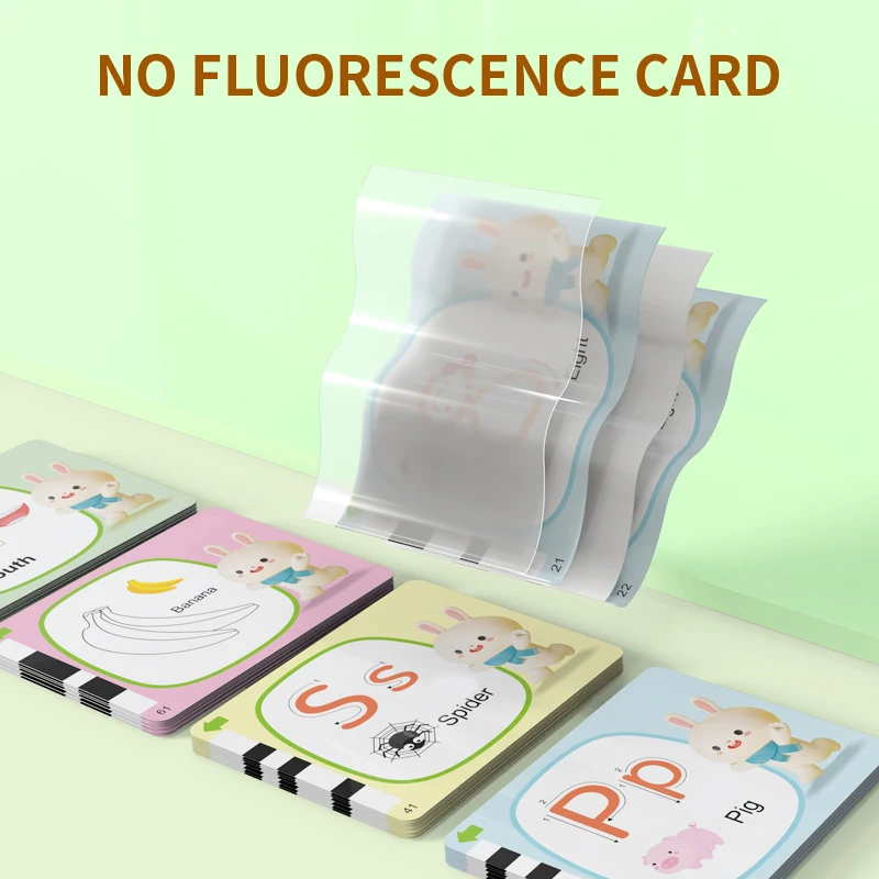 Zhorya Learning Machines Device Flash Cards Educational Toys Montessori Talking Cognitive Cards for Kids