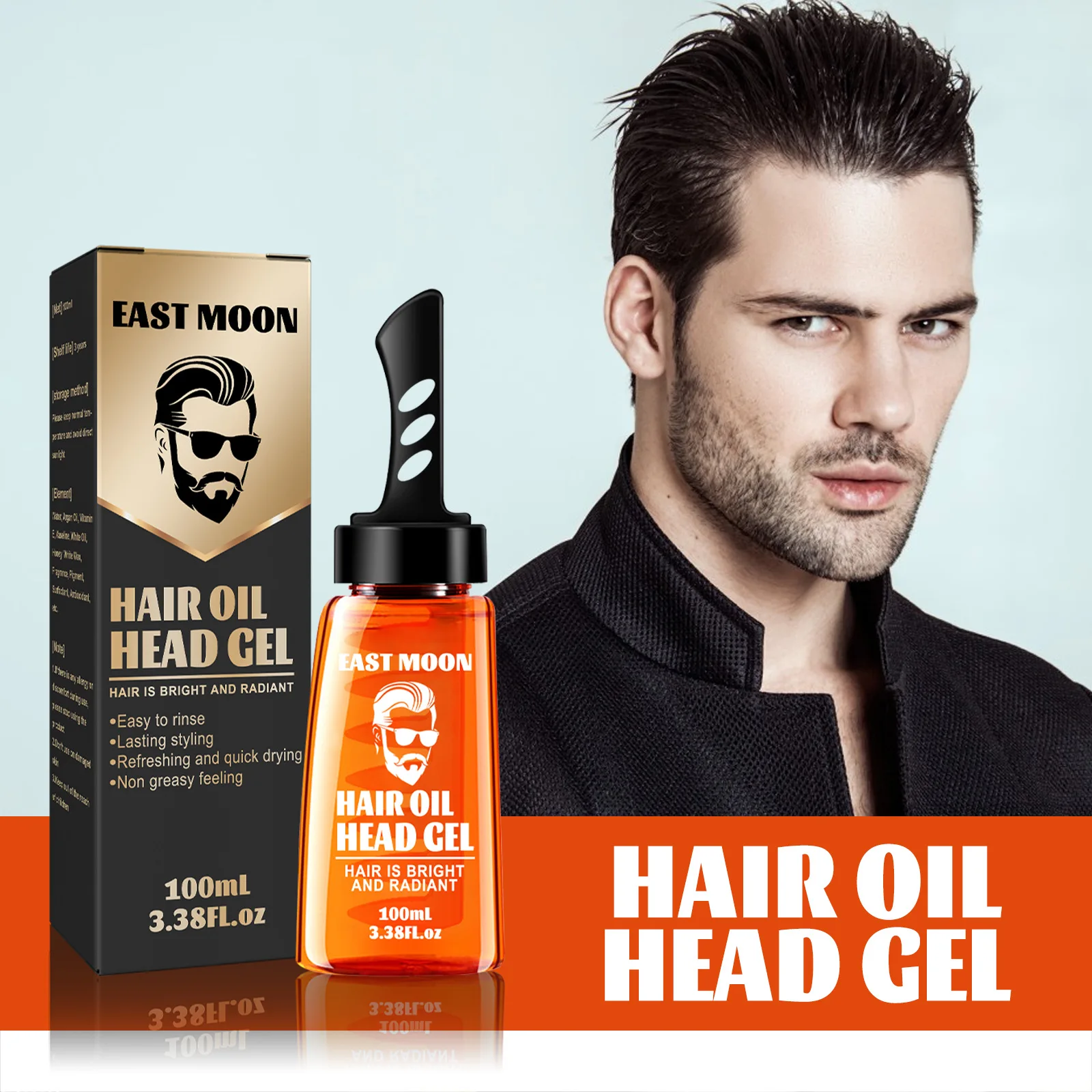 Private Label 100% Natural Organic Serum Hair Gel Men Strong Extra Hold Hair  Styling Hair Oil - Buy Private Label Hair Oil Serum,Strong Extra Hold Hair  Styling Hair Oil,Hair Serum Product on