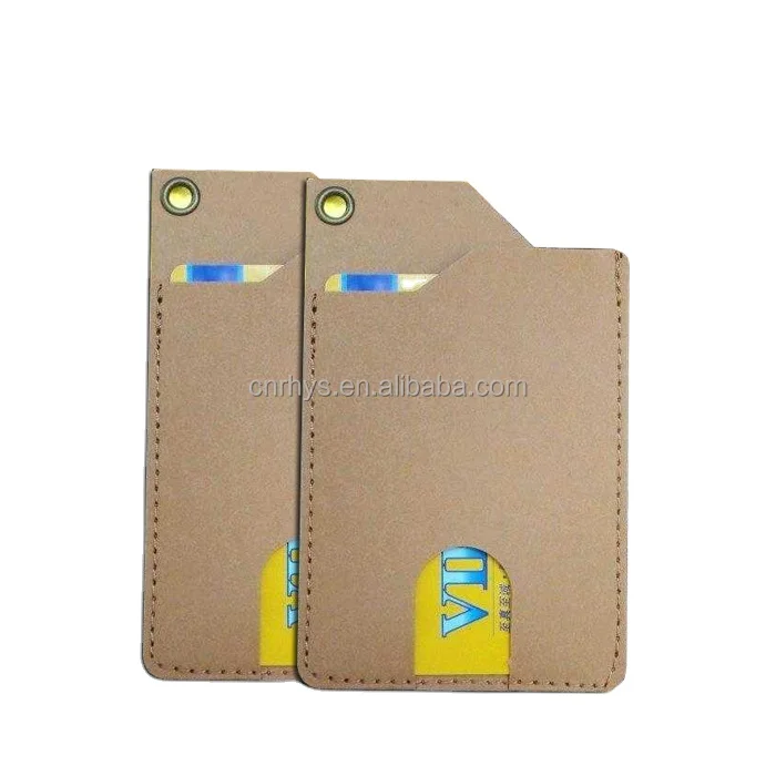 Credit Card Holder Washable Card Sleeve with Key Hole, Handmade Card Sleeve  Washable Paper