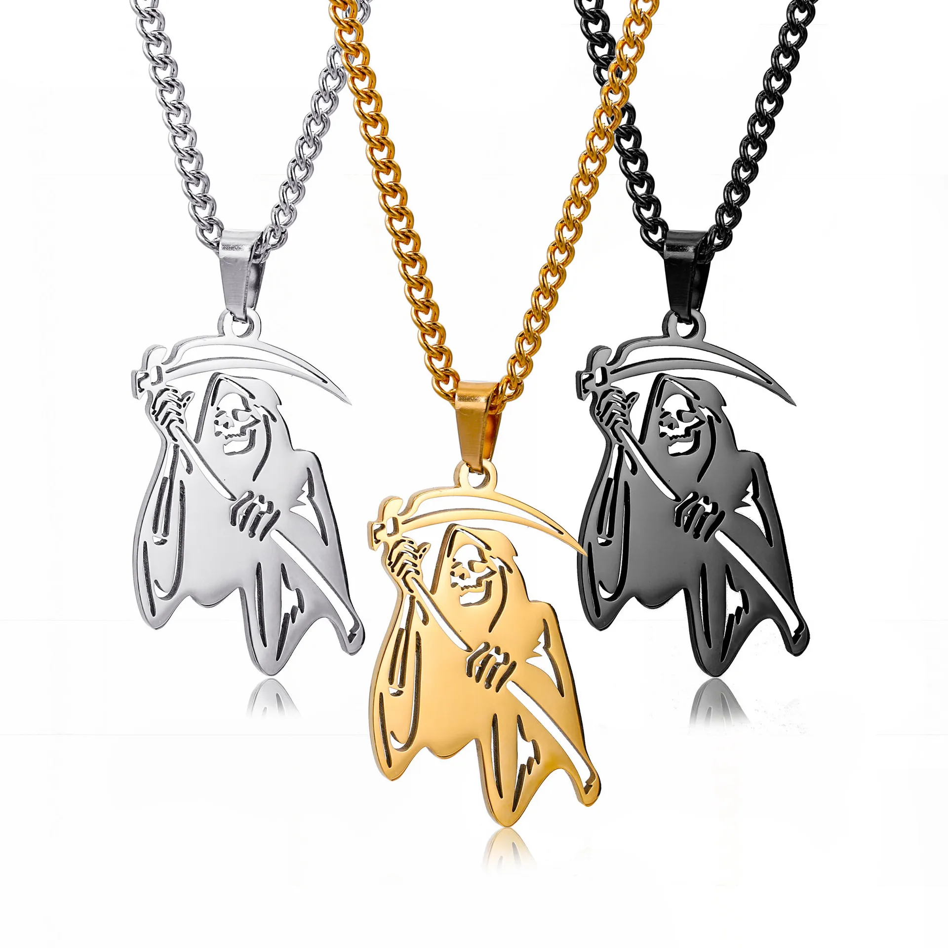 Collana Con Ciondolo A Forma Di Falce, Formula Fisica, In Metallo, 6x1.8 Cm, Idea Regalo
