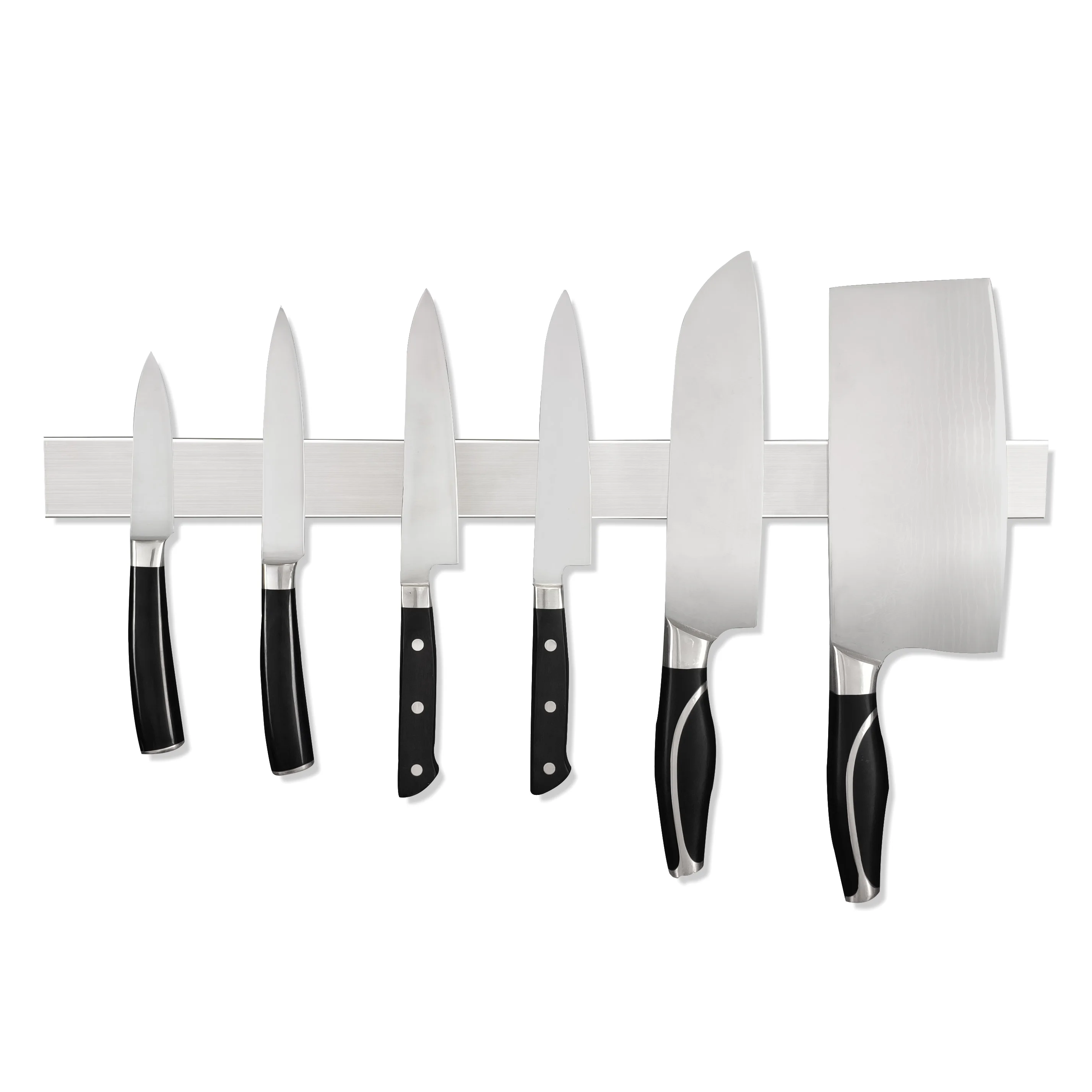 Stainless Steel magnetic Knife Block holder  kitchen knife magnet strip 16 inch for wall