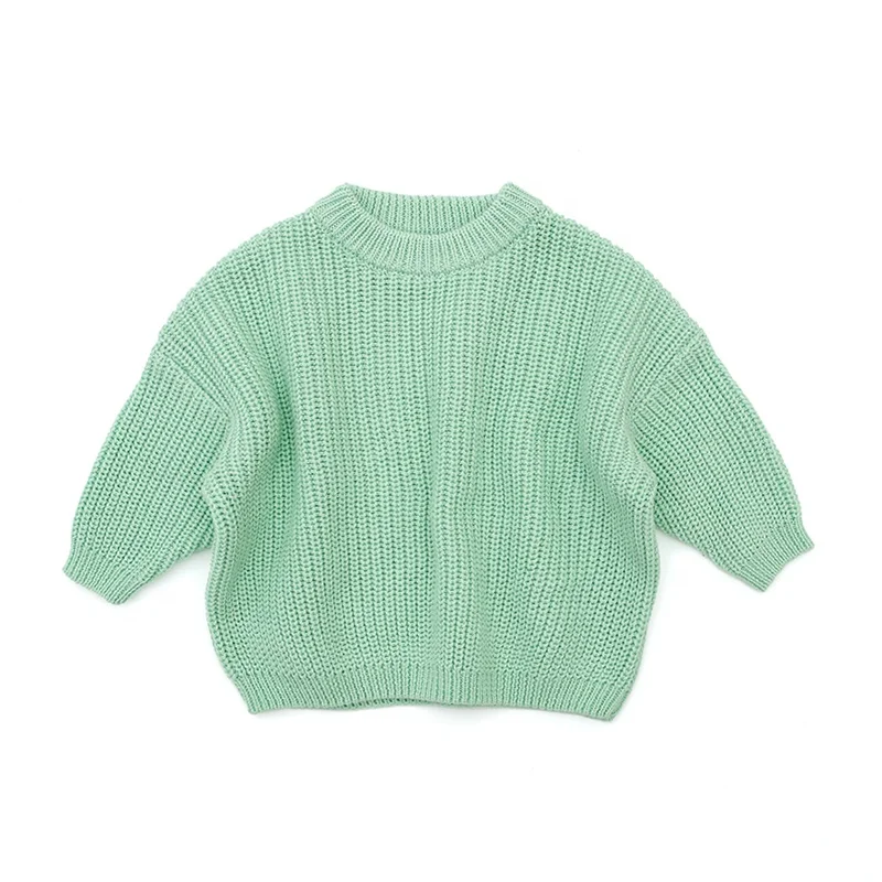 Custom Knit Children Winter Plus Size Girls Oversized Cotton Pullover ...