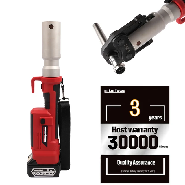 32kN 12-54mm Portable Rechargeable Battery Powered Hydraulic Pipe Press Tool Pipe Crimping Tool for Pex&Multilayer Pipe New Type