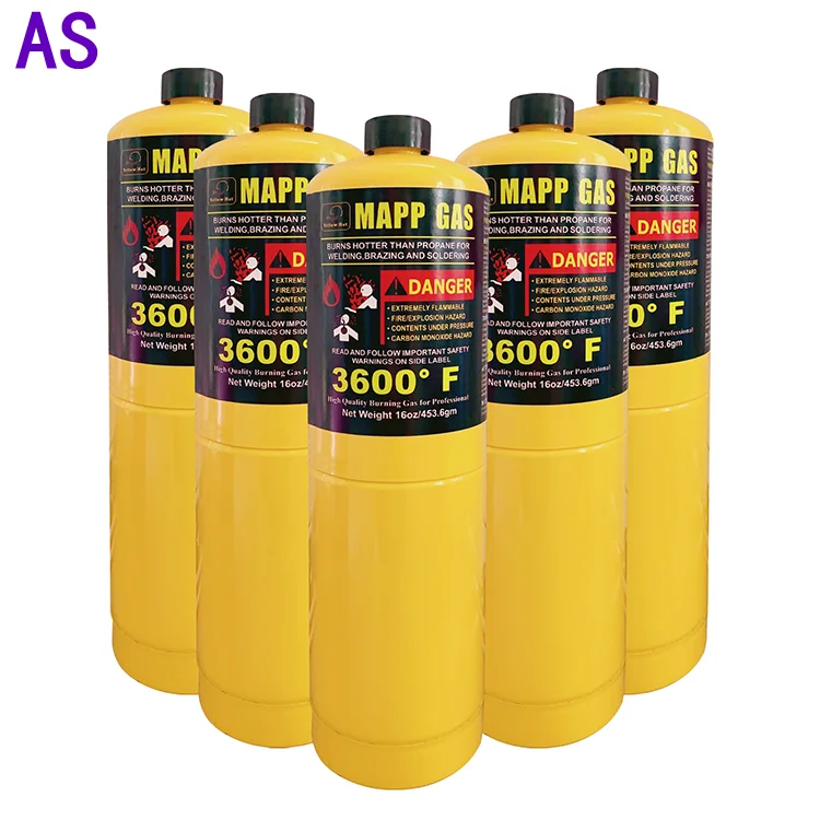 DOT Certificate 3600F Mapp Gas Cylinder for Welding Handheld Torches Map-PRO Gas Cylinder