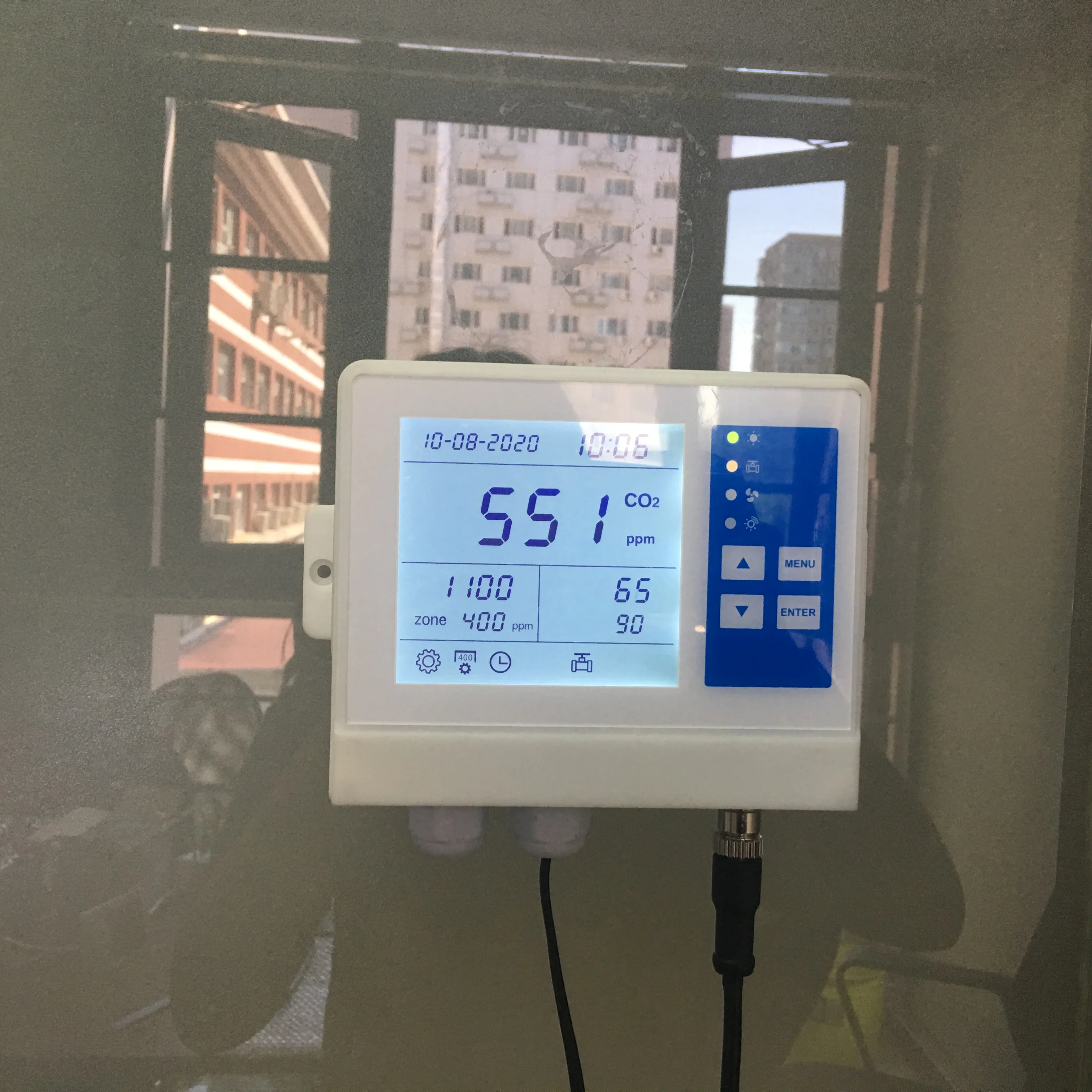 温室栽培用CO2モニター&コントローラーレギュレーターセット