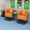 11. Coffee table (orange - heightened with footrest)