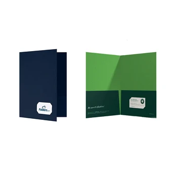 Glossy A4 Presentation Folder, matt Paper Presentation Folder, Custom printing Presentation Folder with UV