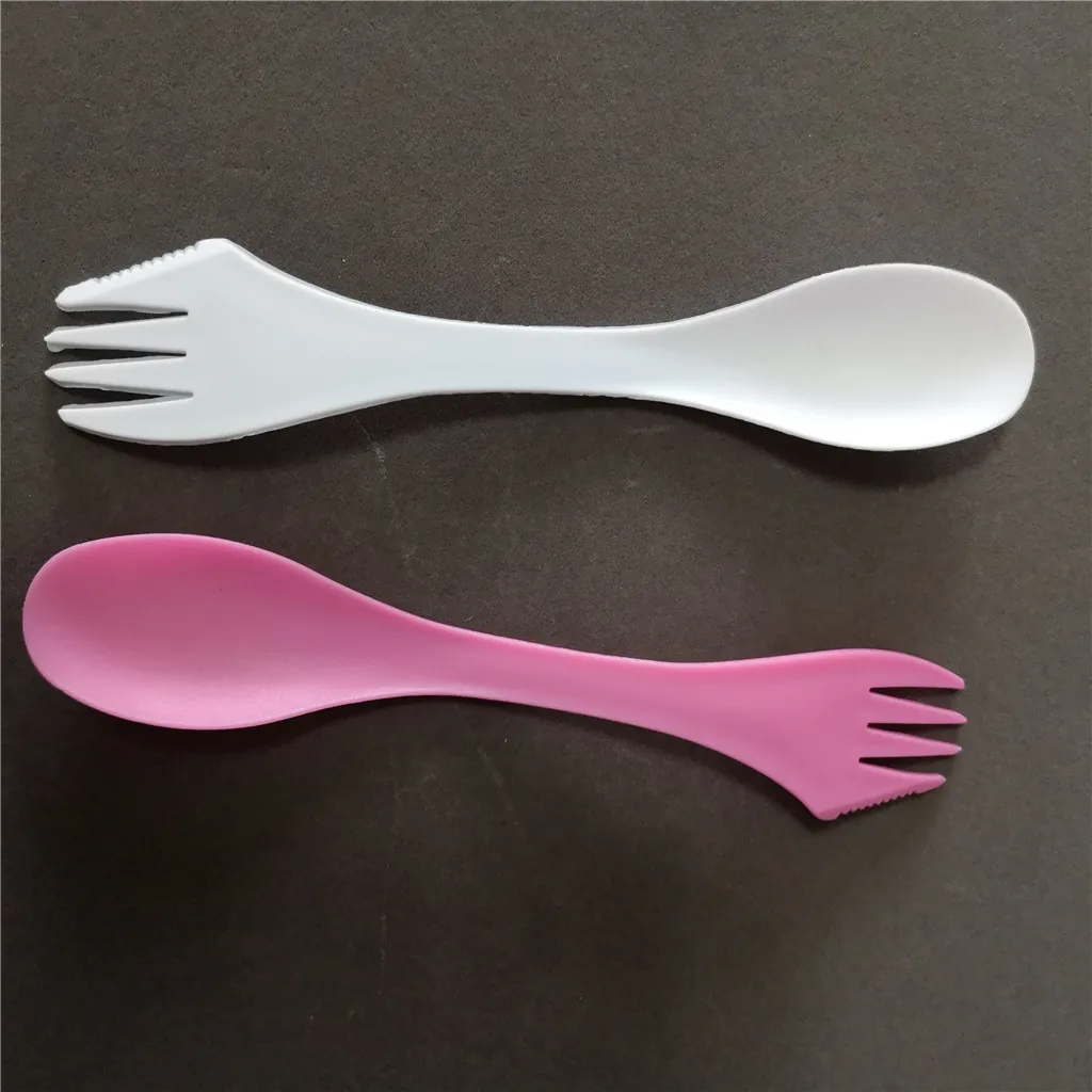 3 in 1 Multi Function Plastic Spoon Knife and Fork