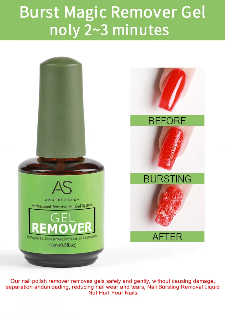 As Popular Nail Care Harmless 15ml Magic Nail Polish Remover Gel Set Oem Private Label Magic Gel