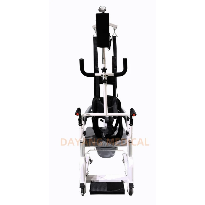 Multi Purpose Light Weight Hydraulic Patient Lift Wheelchair Commode Toilet Transfer Chair with Electric Sling
