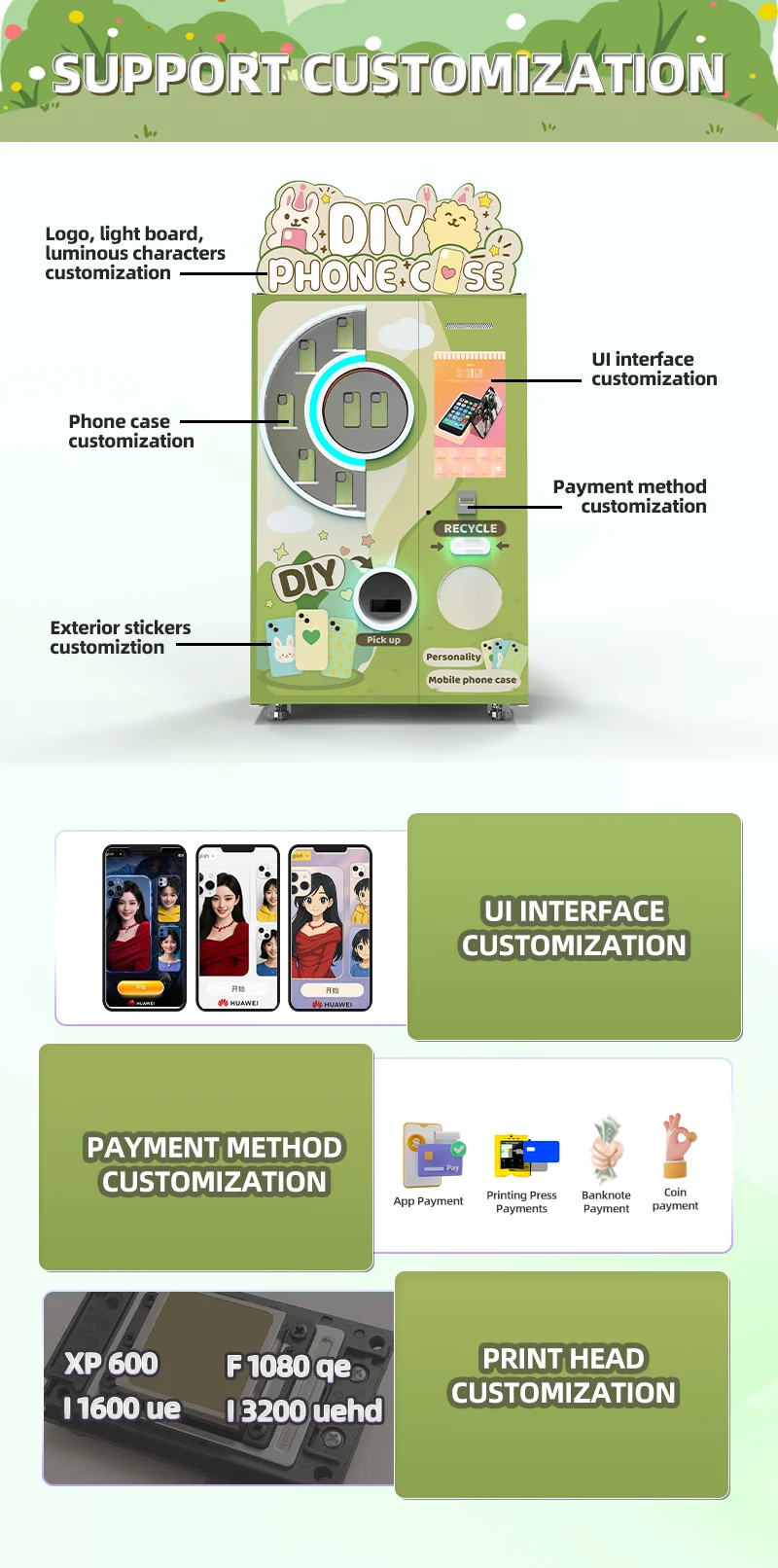 product funkyplay tourist attraction souvenir print phone case vending machine with landmark designs591-5