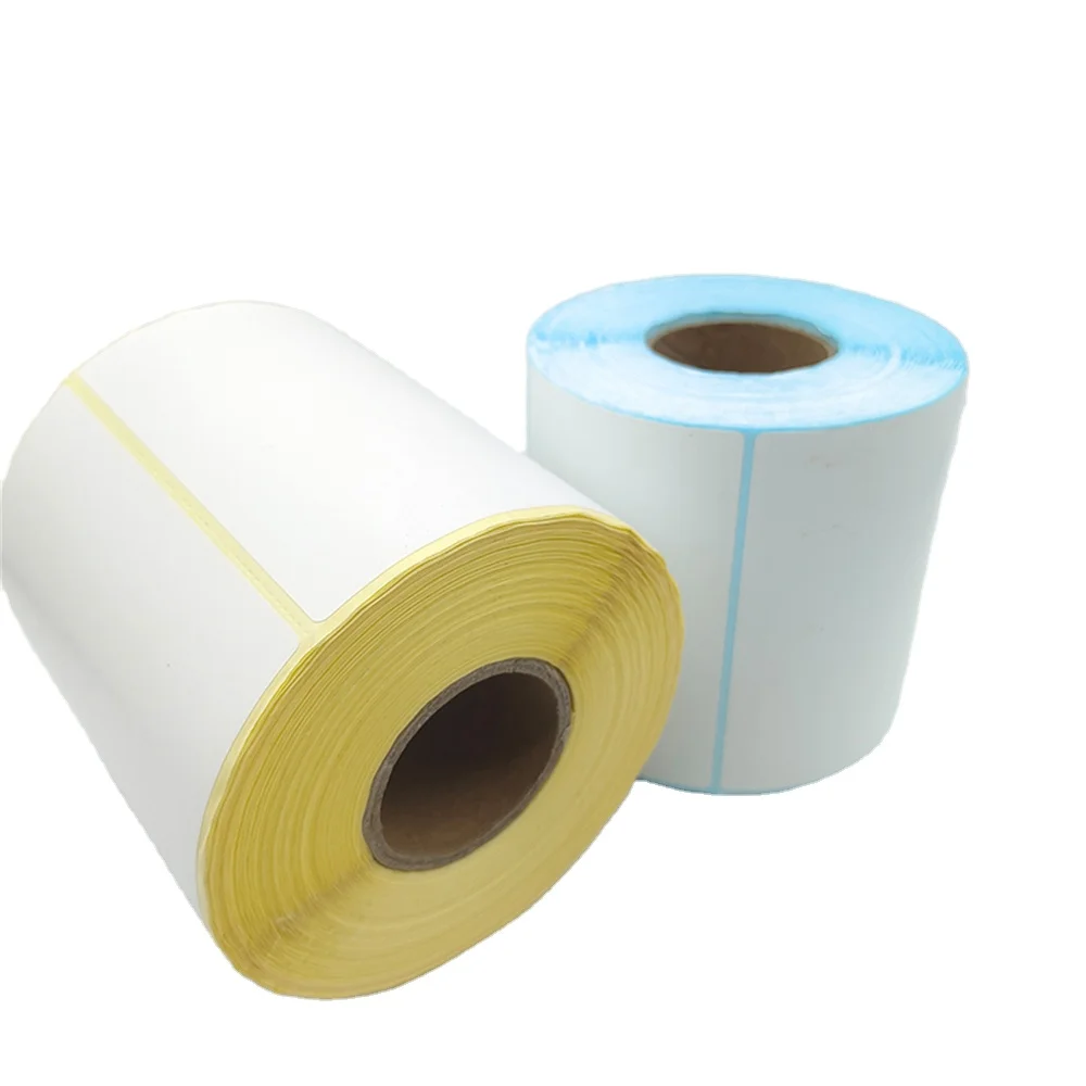 Multipurpose Thermal Paper Label Scratch Resistant Self-Adhesive Thermal Small Roll Label Paper