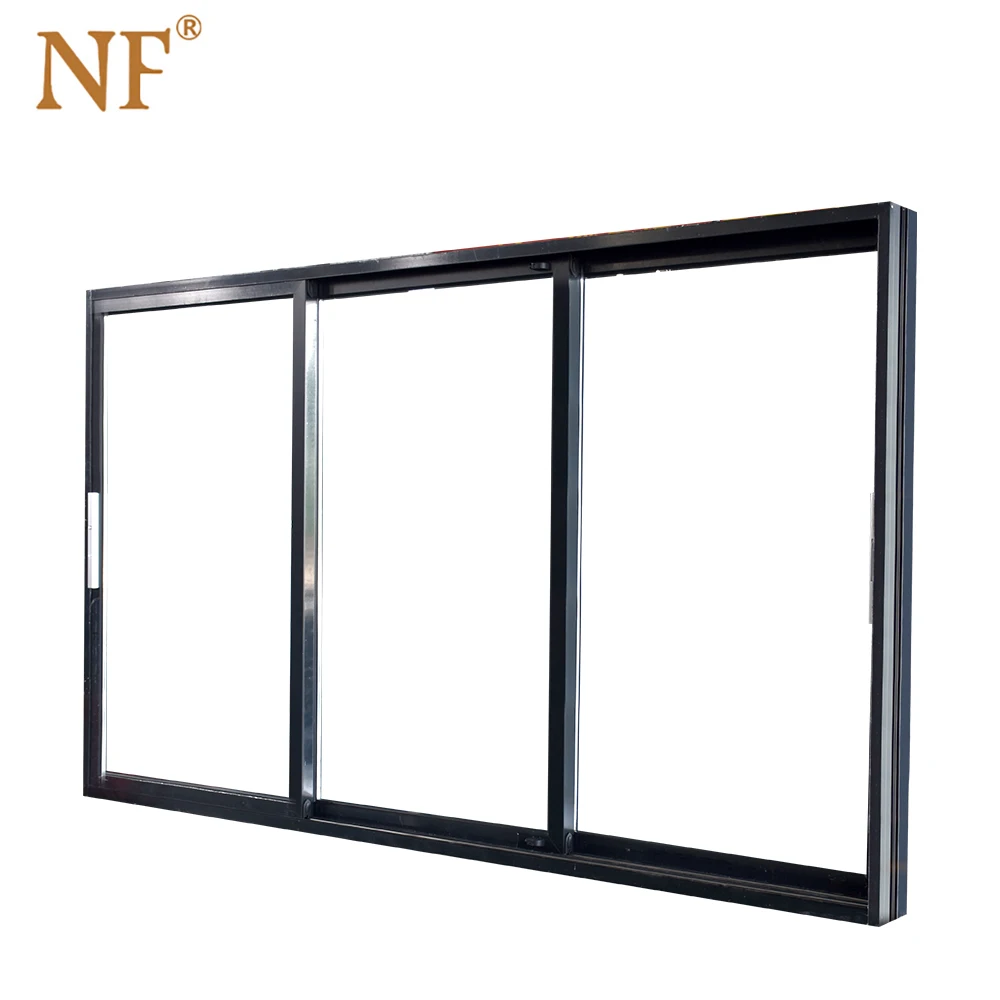 3 Tracks Mosquito Net Aluminium Sliding Doors