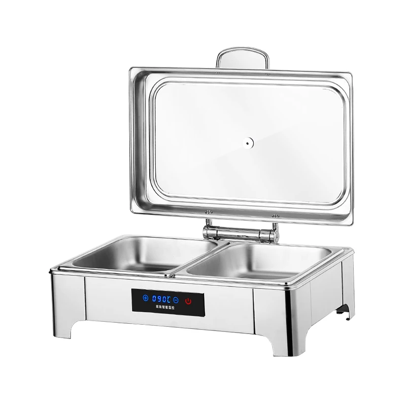 Stainless Steel Chafing Dish Set With Electric Or Fuel Heater Chafing