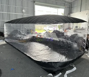 Factory Price Transparent PVC Vehicle Bubble Inflatable Car Storage Tent Folding Inflatable Car Bubble Cover for Sale