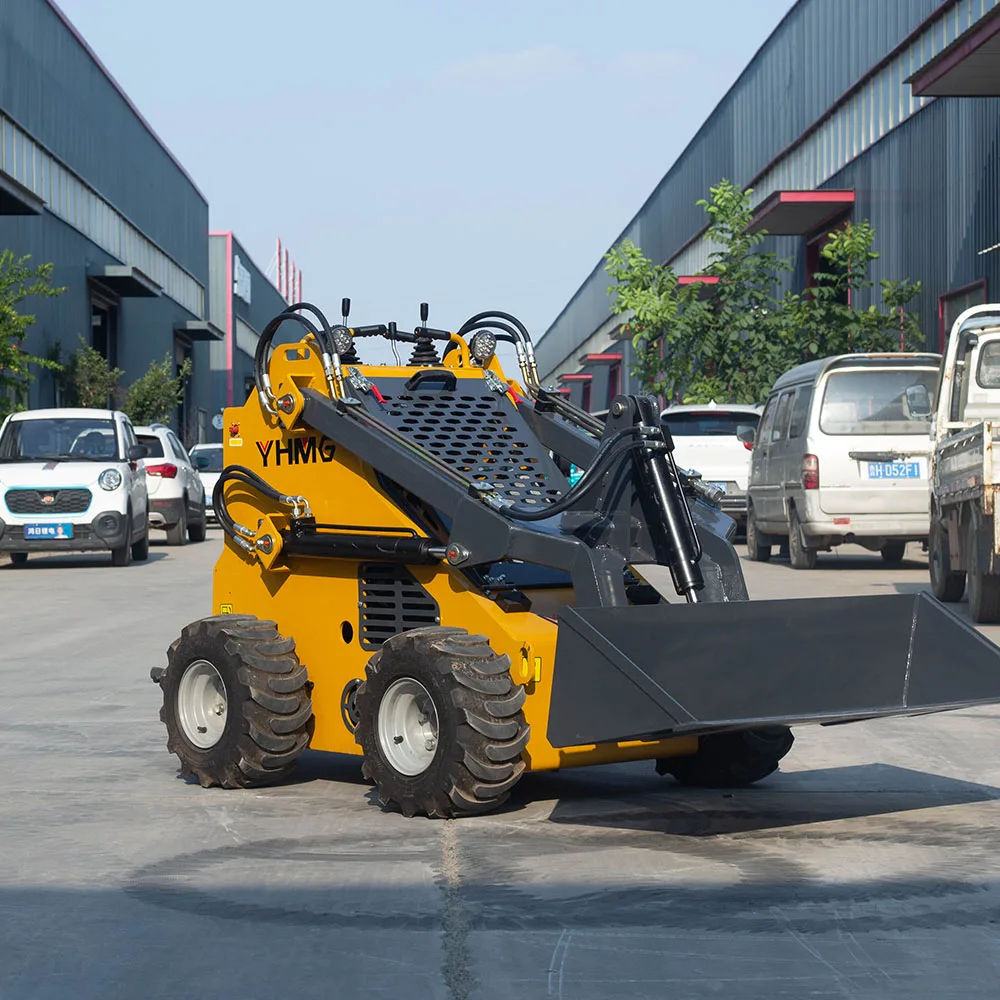 china efficient highly efficient approved multifunctional small wheel trencher of 380 skid steer loader