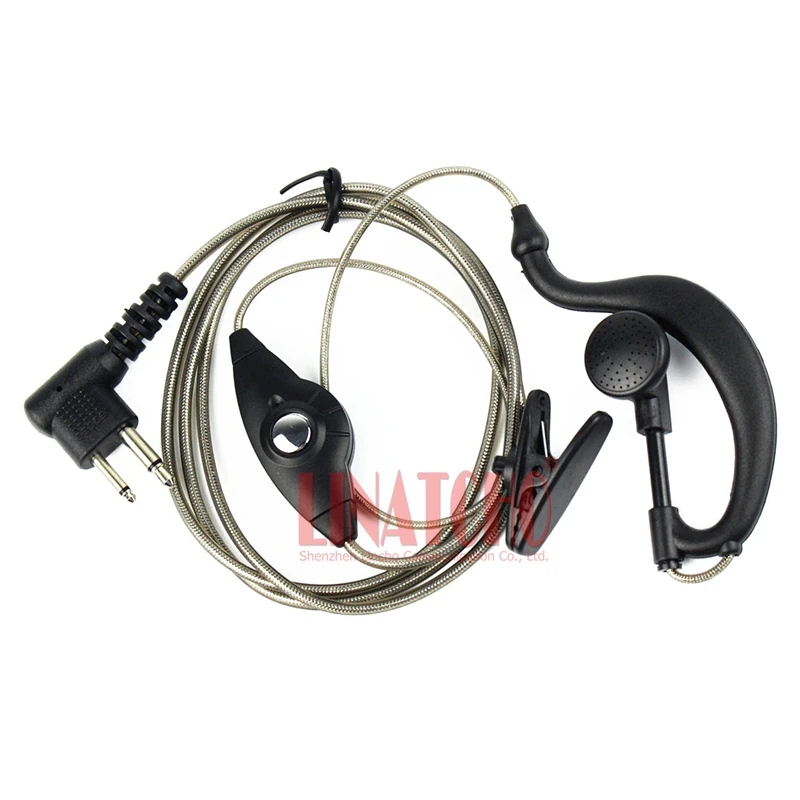 PTT button indicated light walkie talkie GP88S GP300 GP2000 earhook earphone 