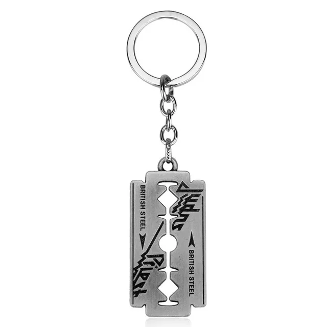 Stainless Steel Razor Blade Necklace Men Metal Pendant Jewelry For Judas  Priest Gift : : Fashion