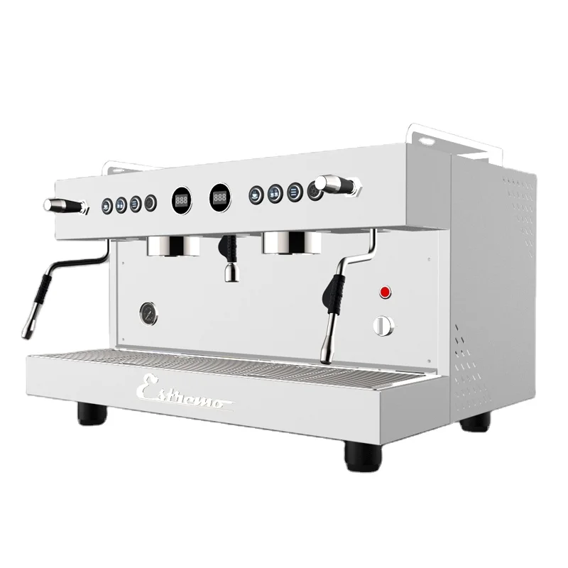 Professional Dual Group 11L Boiler Electric Control Commercial Espresso Coffee Machine for Hotel