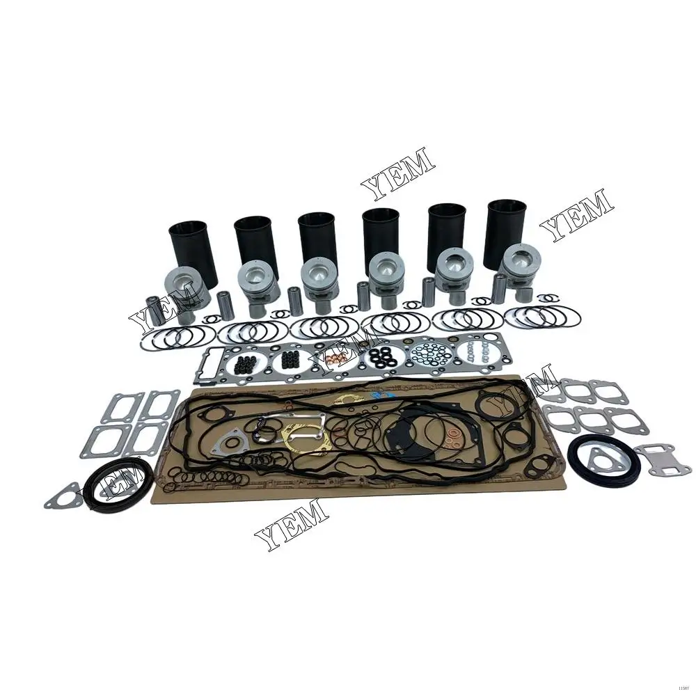 Overhaul Repair Kit With Cylinder Gasket Set Piston Rings Liner For Isuzu 6HK1