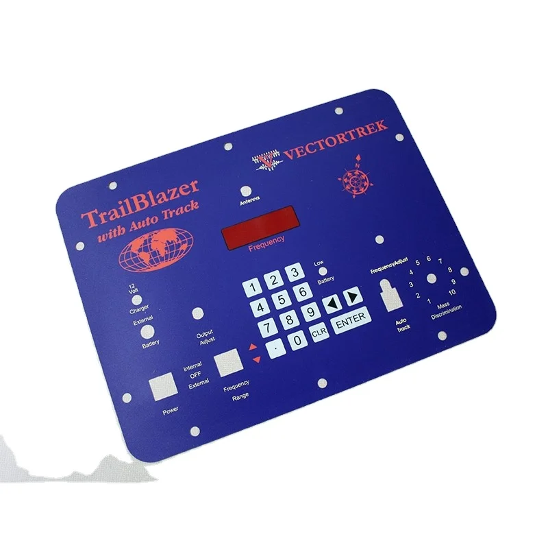 Reverse Printing Velvet Polycarbonate Film Label Control Front Panel Sticker Membrane Graphic Overlay