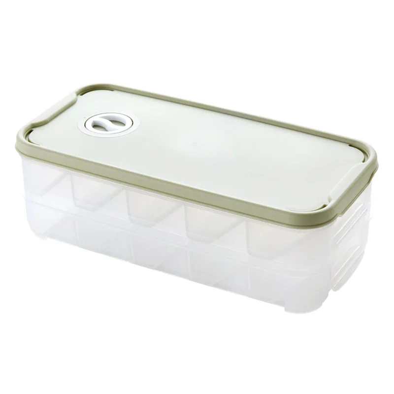 Transparent plastic 20 egg tray storage box stackable