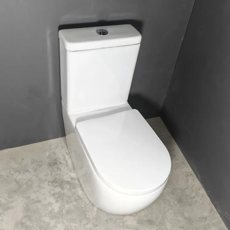 Bathroom Siphonic Flush S Trap Toilet Sanitary Ware Ceramic Dual Flush Toilet Set Two Piece Toilet