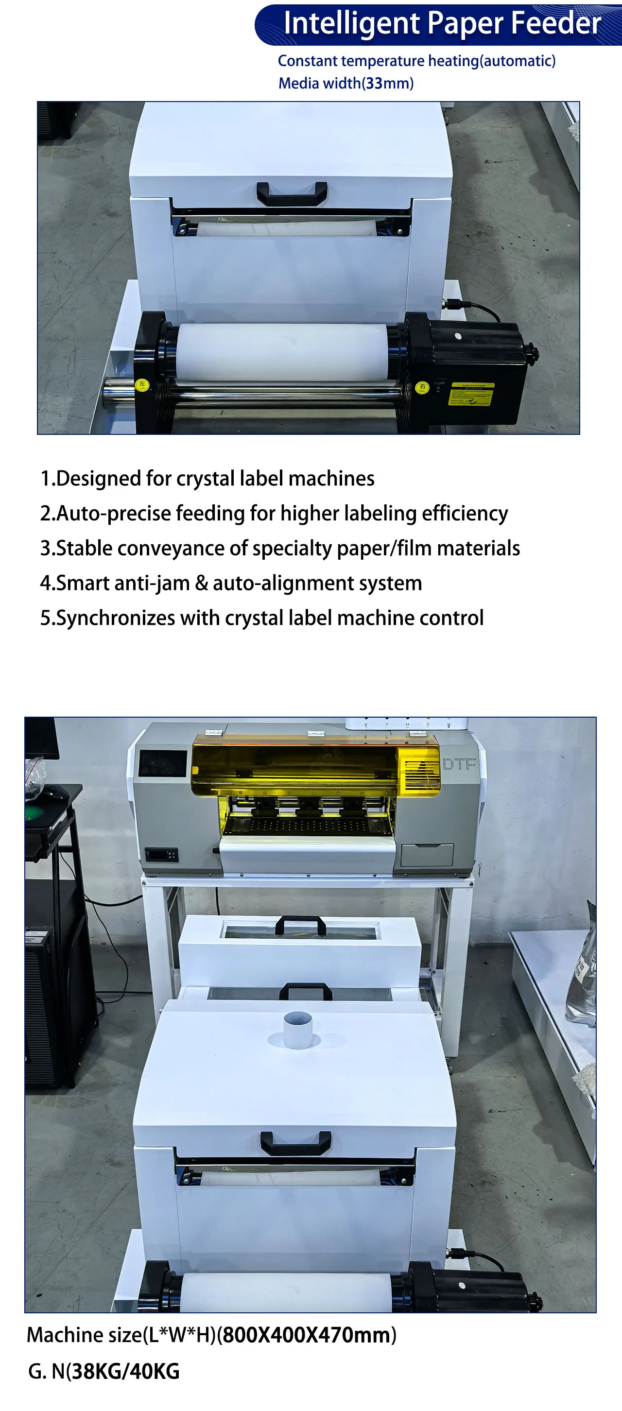 60cm DTF Printer I3200 Fast Transfer Film Printer With Powder Machine ...