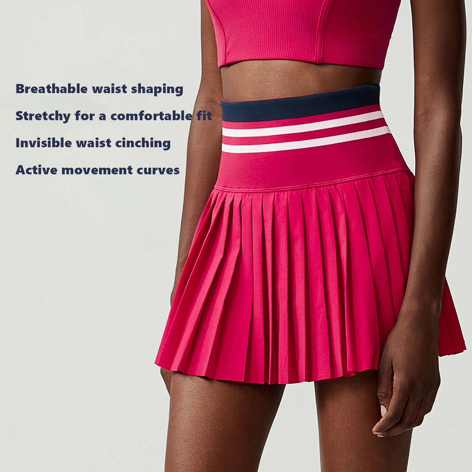 XW-SP461 Golf Pleated Skirt - Lightweight High Waist Sportswear