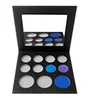 11 pans black palette with mirror