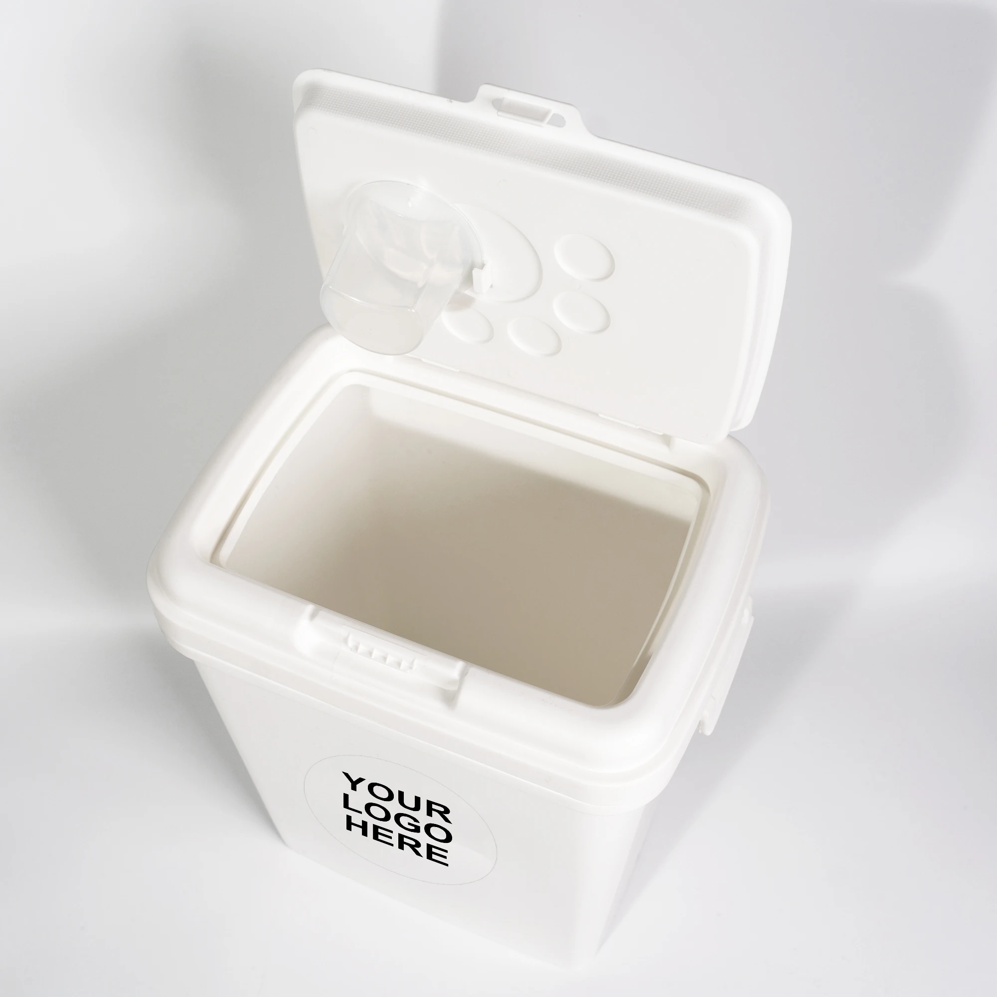 Многофункциональный портативный контейнер для сухих кормов домашних животных 40 л герметичный хранения собак и кошек пластиковый ящик муки