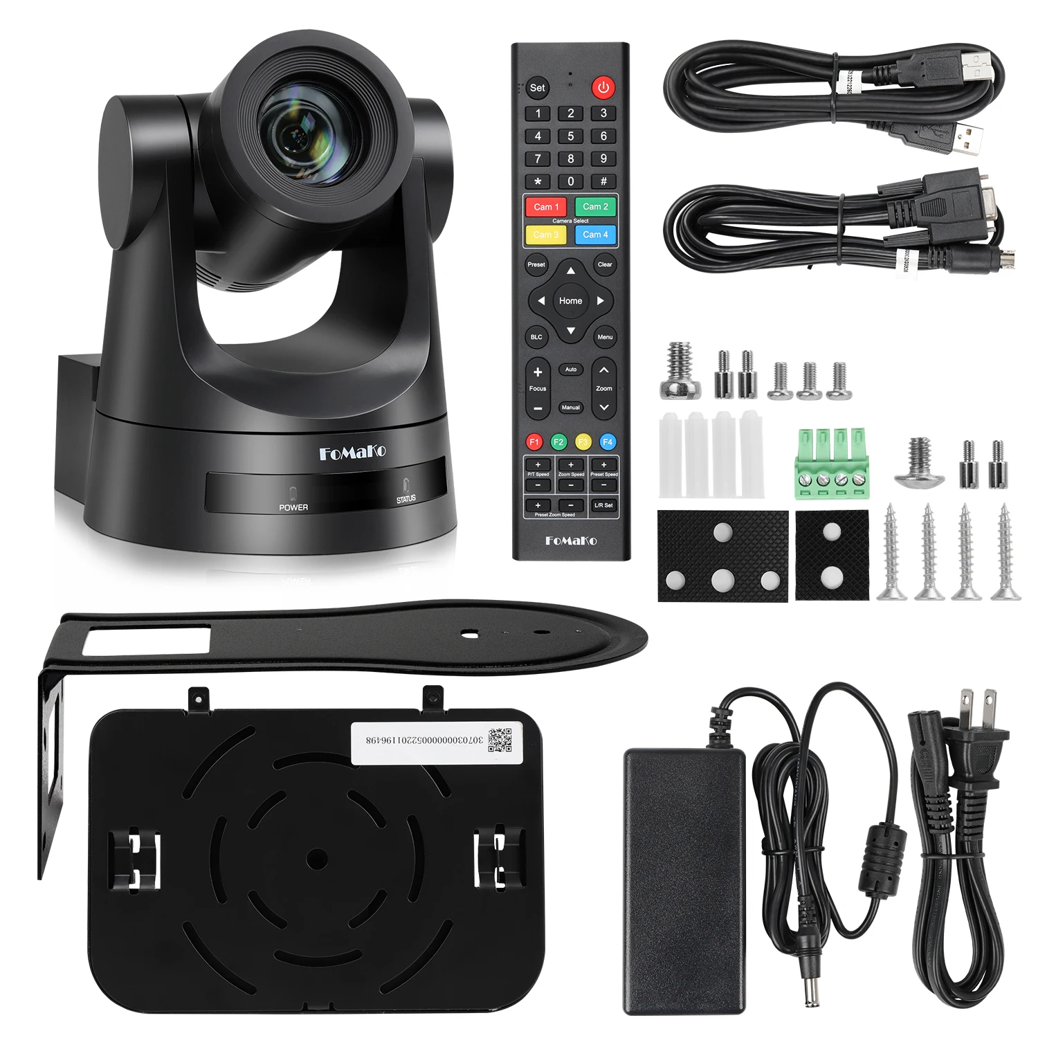 Fomako PTZ Camera Bundle - 20x Zoom, HDMI, 3G-SDI, IP Poe
