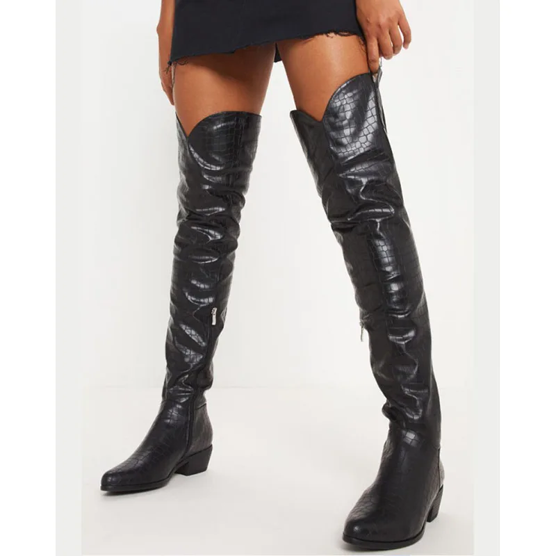 stone knee boots