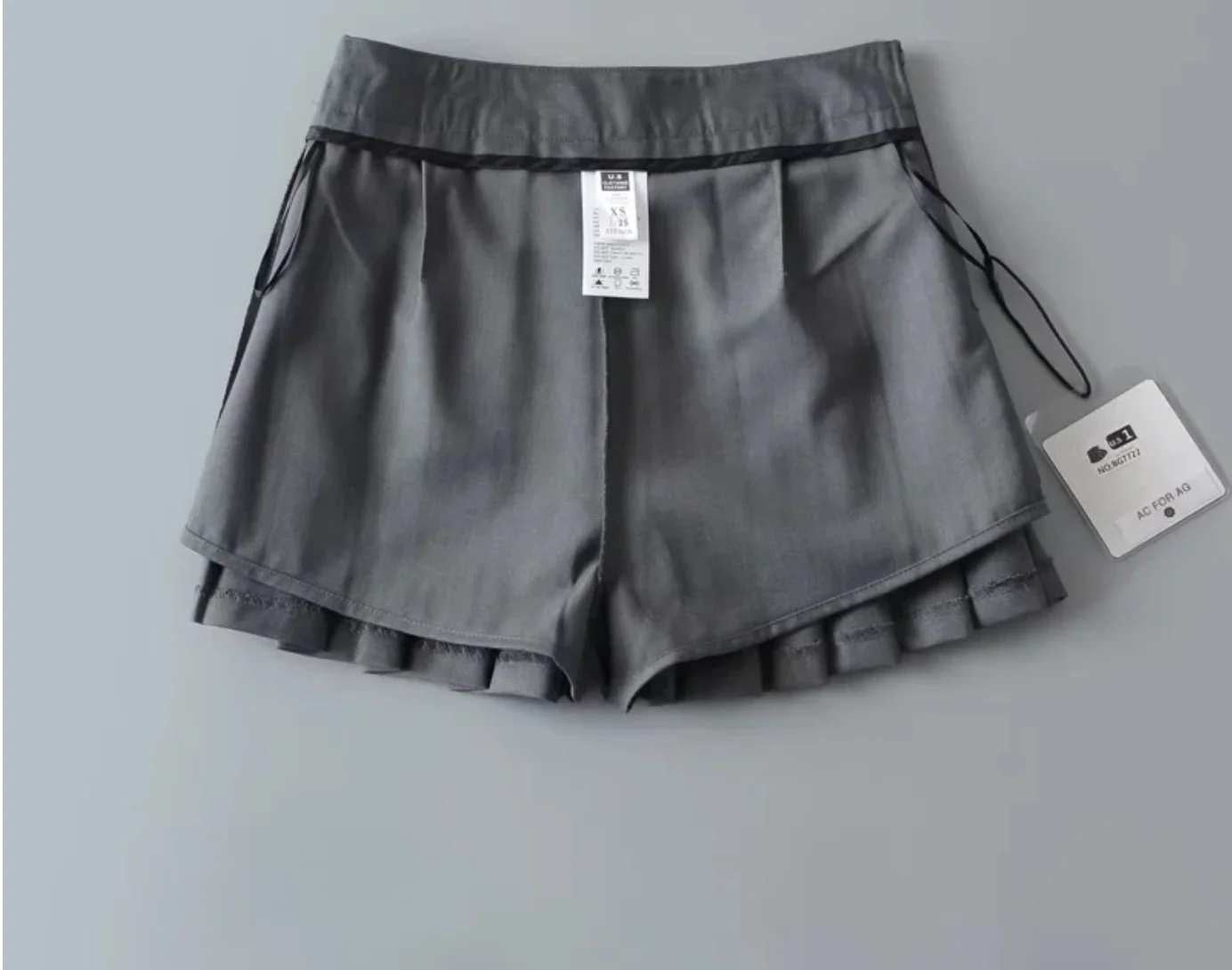 2022 Summer Academy Style Anti Going Aline Short Skirt Women's Mid