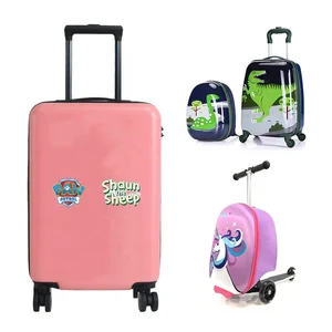 Hot Sale Airport Travel Design Trolley Luggage Kids Bag Scooter Suitcase with Customized Scooter Kids