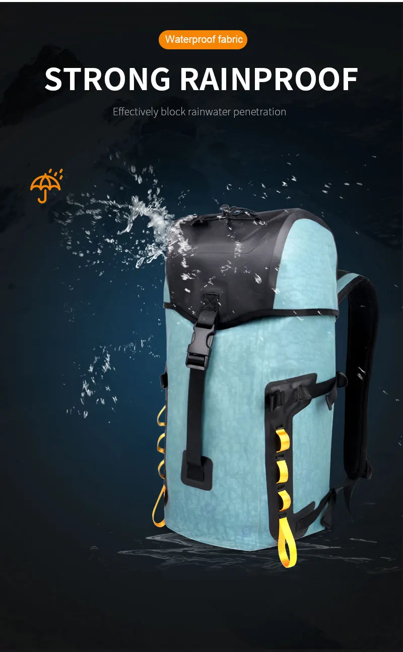 Outdoor Camping Waterproof Rolltop Backpack Safe and Durable Anti Theft Backpack Waterproof Backpack