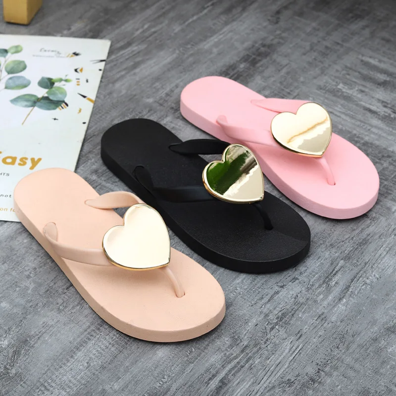 ★2024SS新作★BINARY01★Heart Platform Slippers Shop Our 2024 Fashion Collection of Heart Design Slippers